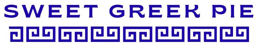 Sweet Greek Pie